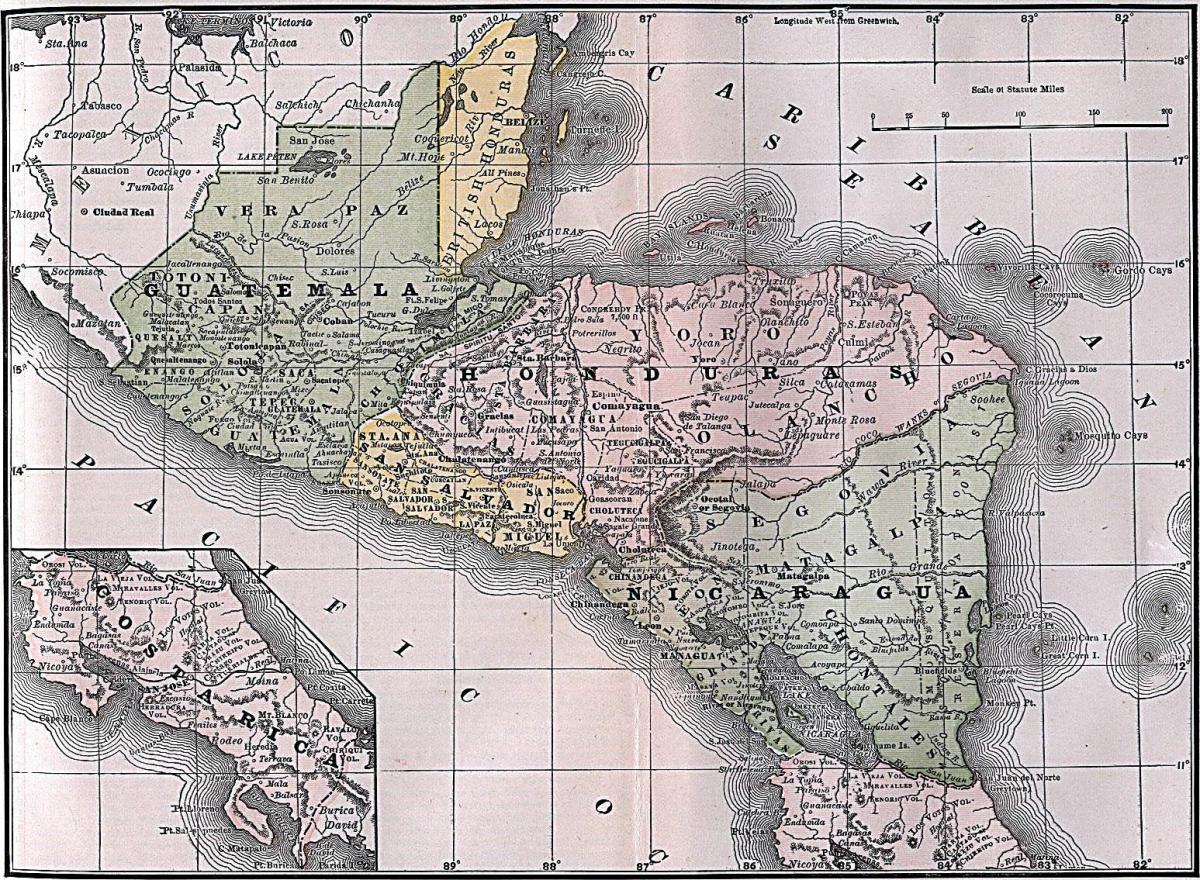 kaart briti Honduras