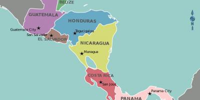 Kaart Honduras kaart kesk-ameerika