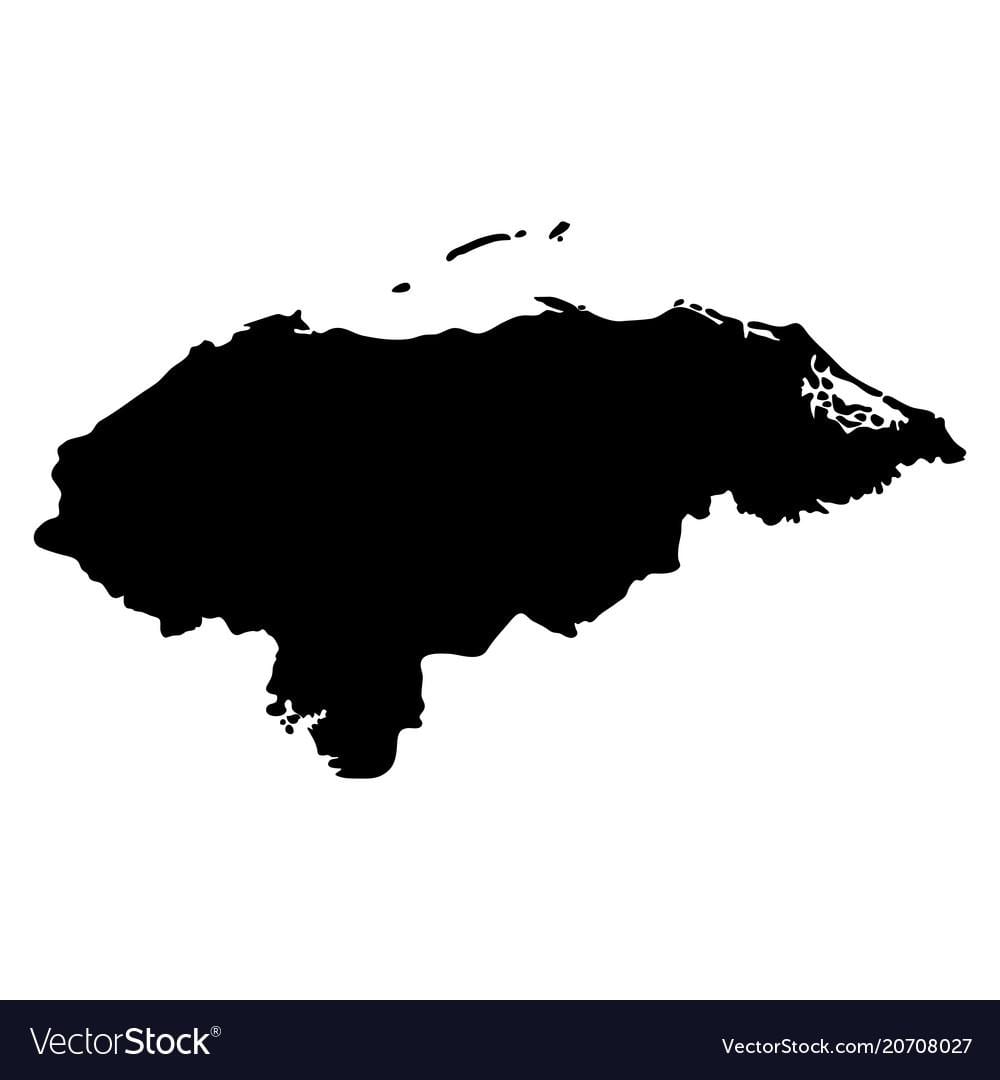 kaart Honduras kaart vektor