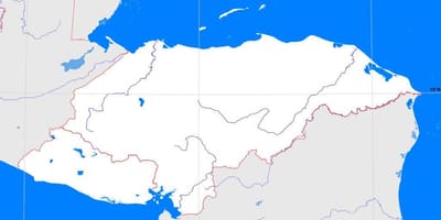 Honduras tühi kaart