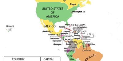 Kaart Honduras lõuna-ameerika